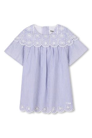 blue cotton dress CHLOE' KIDS | C20554N48